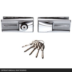 강화 유리문 잠금장치 (양문형) 보조키 강화도어 도어락