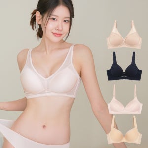 비너스 브라 인견 쿨 메쉬 편한 노와이어 심리스 브라 빅사이즈 몰드 레이스 풀컵 여름 속옷