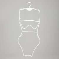 1335 여성 속옷 란제리 이너웨어 수영복 플라스틱 옷걸이(백색 5개묶음)