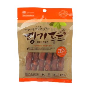 핫도그 수제간식 핑거푸드 닭고기고구마, 120g, 1개