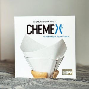 [제로웨이스트 포장] 케맥스 chemex 사각 화이트 백 흰색 종이 필터 FS-100