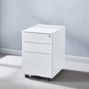 와이디 철제 3단 이동 서랍장 잠금장치 사무실 사무용 회사