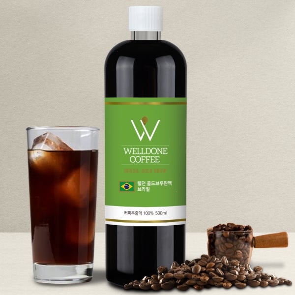 [웰던커피] 더치커피 콜드브루 원액 500ml 브라질 NY2 FC 외 7종