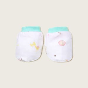 베이비앙 국내산 무형광 신생아 아기 엘리펀트 민트 발싸개