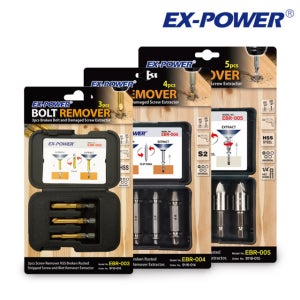 볼트제거 나사빼기 히다리탭 반대탭 볼트리무버 세트 EBR-003 3PCS