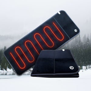 차량용전기장판 전기매트 시트 커버 열선 차박 화물차 캠핑매트 온열 6단 블랙 극세사