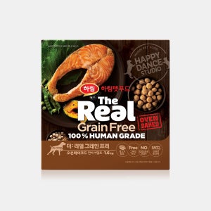 더리얼 그레인프리 오븐베이크드 연어 어덜트 (1.6kg) 강아지 부드러운 사료