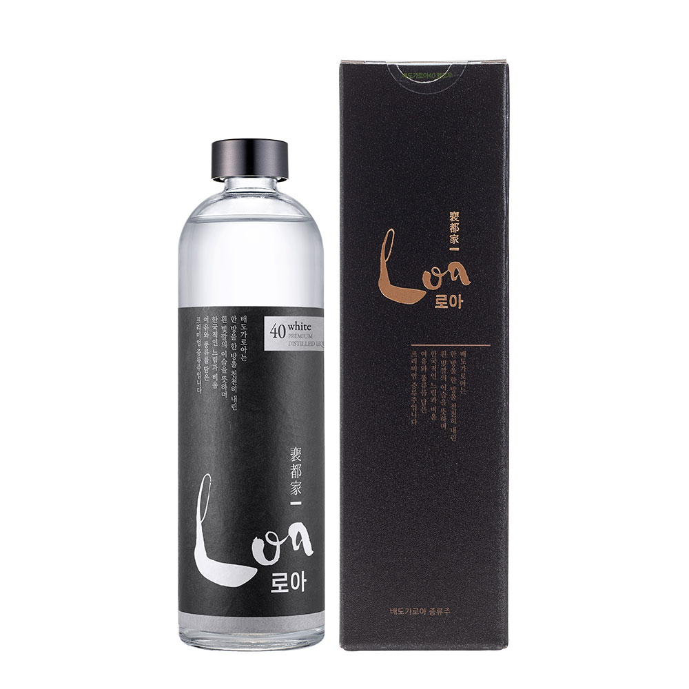 배혜정도가 로아 화이트 40% 350ml x 1병 쌀 아카시아벌꿀 증류식 소주 프리미엄 전통주