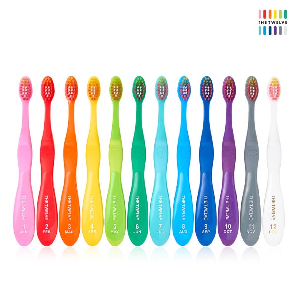 더트웰브 유아 아기칫솔 어린이칫솔 비비드 12color