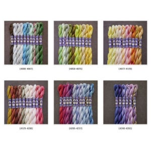 DMC 자수실 5번사 베리에이션