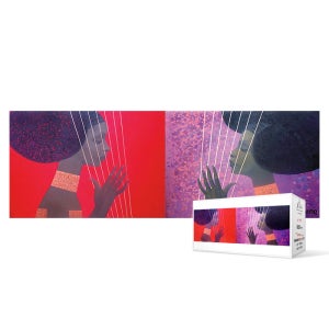 126피스 직소퍼즐 / 하프켜는 아라다의여인들Ⅱ(미니)