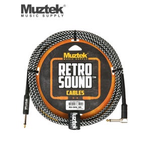 뮤즈텍 기타케이블 RS-300L BS (3M 일자-ㄱ자)