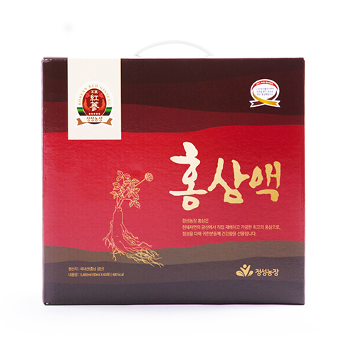 정성농장 5년근 홍삼액 60포 1상자(90mlx60개입) 단맛과 첨가물 없는 순수홍삼