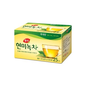 동서식품 현미녹차 25T 티백 미니 소포장