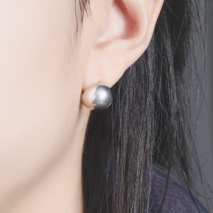 원터치 은볼 실버 순은 은귀걸이 12mm 925silver