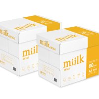 밀크 A4 80g 미색복사용지(A4용지) 2500매 2BOX 베이지 눈이편한종이