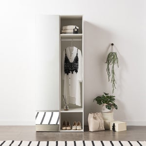 리바트 모뜨 800 옷장 오픈형 거울도어 T긴옷장