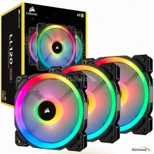 CORSAIR LL120 RGB (컨트롤러/3팩, 블랙)