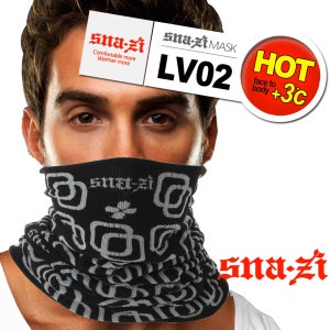 SNAZI 겨울용 멀티마스크 SN LV02 BKGY