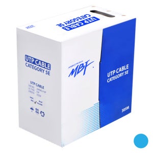 UTP 랜케이블 CAT5E 인터넷 연결 선 랜선 박스 300m, 블루