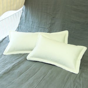 코튼 베이지 CM40수 베개커버 30X50