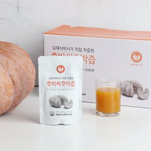 김재식헬스푸드 저온착즙 100% 국내산 늙은호박 호박씨호박즙 100ml 30팩 2박스(총60팩)