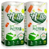 헬로 키친타올 180매 16롤,주방타올 행주 크리넥스 키친타올