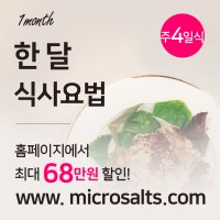 맛있저염 신장질환자용 투석,비투석 저염식단 4주 프로그램 (저단백,저칼륨,저인)