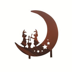 철제조형물 [달토끼] 캐릭터 포인트 야외 철재소품 정원장식 조경 공원 포토존