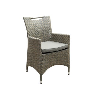 플로랑 암체어 알루미늄 야외용 라탄 테라스 카페 정원 아웃도어 의자 야외 테이블 세트