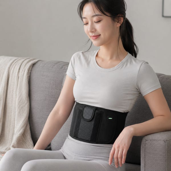 원적외선 무선 허리 배 복부 온열 찜질기 발열 복대 휴대용 온열기 벨트 생리통 찜질