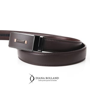 다이에나롤랑 남자 소가죽 정장 브라운 자동 벨트
