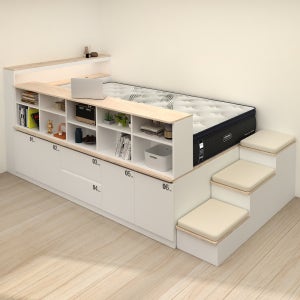 스스디 평상형 수납 침대 프레임 슈퍼싱글 SS 계단제외