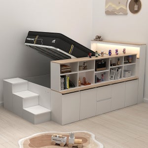 스스디 마루 리프트업 SE0 책장 수납 침대 SS