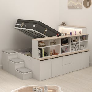 스스디 마루 리프트업 SE0 책장 수납 침대 SS