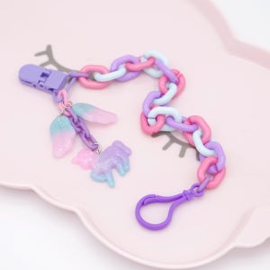 파란 은하수 펜던트 참(유니콘 별 달 날개) 블루 핑크 퍼플 키링 도소매 재료 파티드레싱