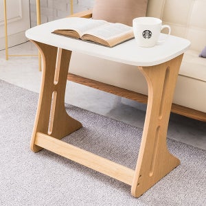 사이드테이블 쇼파 침대 소파 원목 사이드 테이블 거실 이동식 1인용 미니 보조 책상