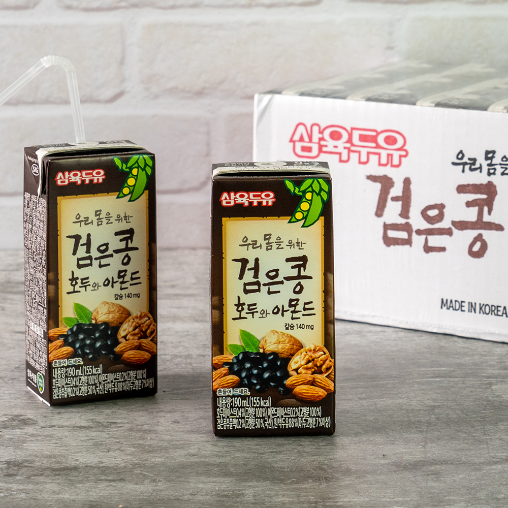 삼육두유 검은콩&amp;칼슘 검은콩두유 파우치  190ml  40개