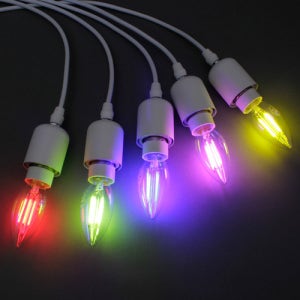 비츠온 LED 에디슨 칼라 촛대구 4W E14 그린