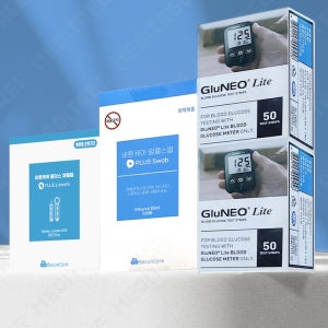 글루네오라이트 혈당시험지 100매+사은품 침/솜100개