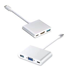 애니클리어 3in1 Type C타입 HDMI VGA 맥북 노트북 젠더 닌텐도스위치 덱스모드