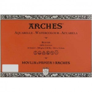 아르쉬 수채화용지 수채패드 엽서패드 엽서팩 스케치북 300g 황목 105x155mm (10매입) - AR300PK-1