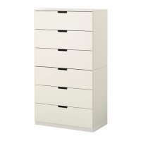 [이케몰] 이케아 NORDLI 6칸서랍장, 화이트 (490.211.81)