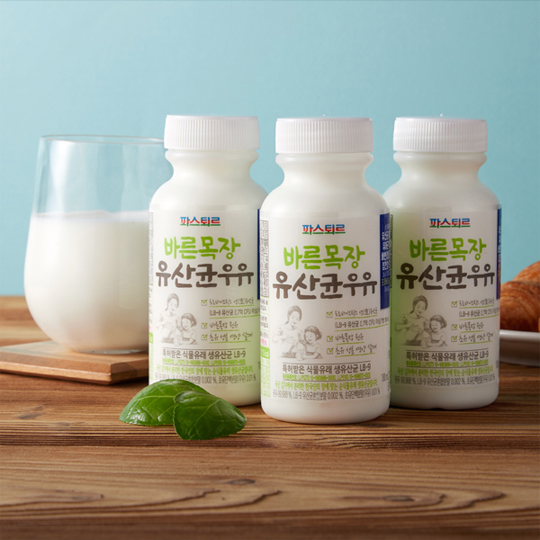 파스퇴르 바른목장 유산균 우유