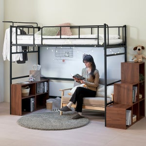 퍼니엘 안젤라 벙커침대 분리형 6단계 높이조절 2층 어린이 성인 슈퍼싱글 싱글 미니싱글