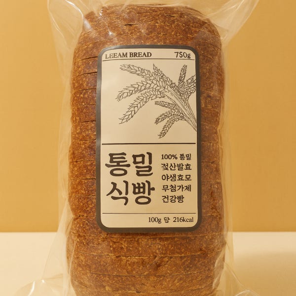 리앰브레드100%통밀식빵 사워도우 통밀빵 무첨가 비건 주식용 식사빵 샌드위치빵