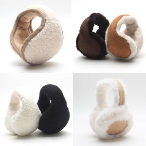 스위티 무스탕 겨울 털 귀마개 사이즈조절 남자 여자 양털 방한 귀도리