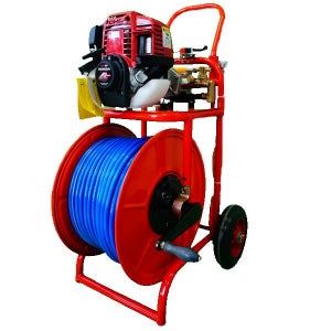 4행정 혼다 엔진 주행식 밀차 농업용 고압 분무기