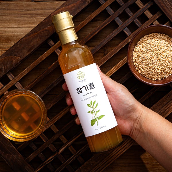 40년 전통 이삭방앗간 당일착유 국산 저온압착 참기름 180ml
