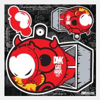 [그래피커] 7-DMK-Sticker-02 그래피티 아티스트 데빌몽키 DMK 스노우보드 롱보드 헬멧 여행가방 자전거 자동차 오토바이 노트북 돌돌 디자인 캐릭터 튜닝 스티커 스킨